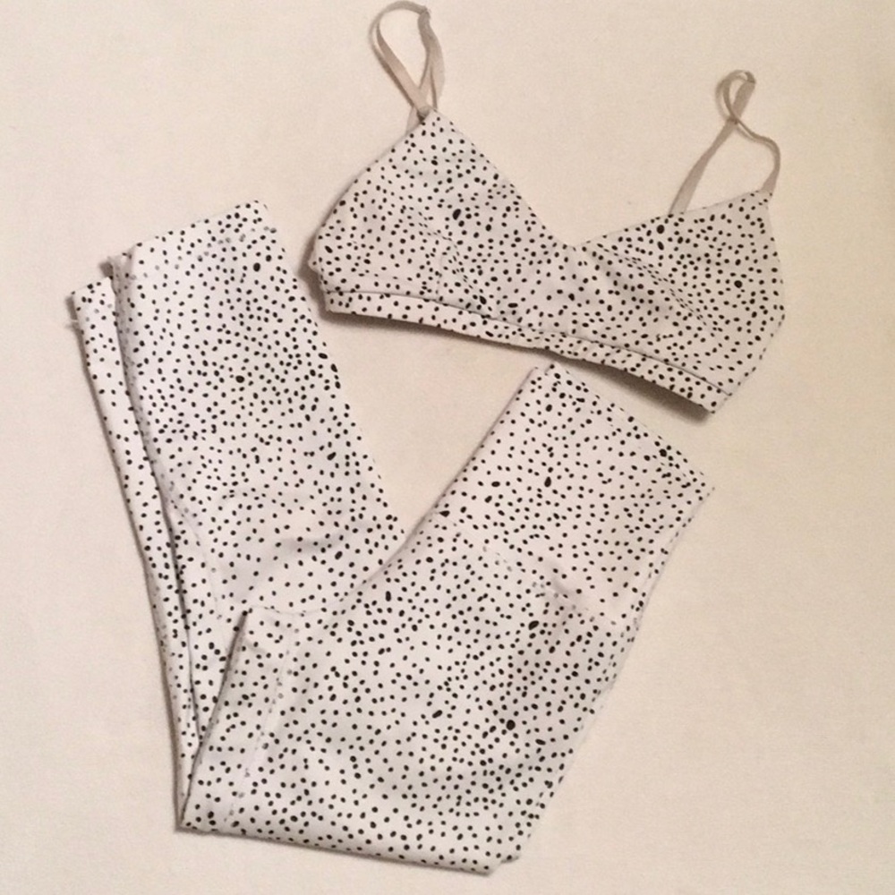 Slinkii Athletic Leggings and Sports Bra sz S